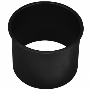 Rękaw wrzutowy kosza na śmieci podblatowego Merida STELLA Black Line, stal kolor czarny