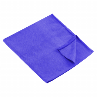 Ścierka z mikrofibry do szyb 38 x 40 cm niebieska