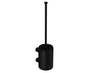 Szczotka do WC wisząca otwarta Merida STELLA Black Line, stal kolor czarny
