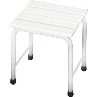 Taboret pod prysznic Faneco ⌀ 25 mm, stal kolor biały