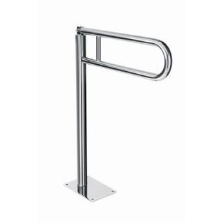 Uchwyt dla niepełnosprawnych podłogowy uchylny ⌀ 32, 60 cm Bisk, stal nierdzewna polerowana