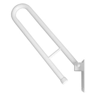 Uchwyt dla niepełnosprawnych uchylny Faneco ⌀ 25 mm, 60 cm, stal kolor biały