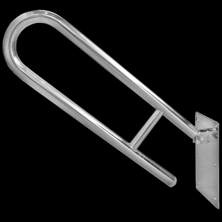Uchwyt dla niepełnosprawnych uchylny Faneco ⌀ 32 mm, 80 cm, stal nierdzewna matowa