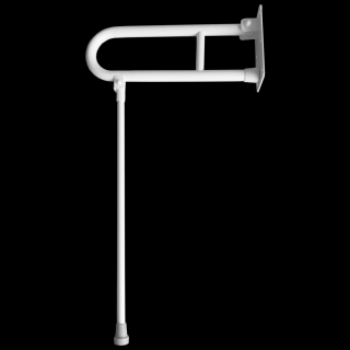 Uchwyt dla niepełnosprawnych uchylny z nogą Faneco ⌀ 32 mm, 60 cm, stal kolor biały