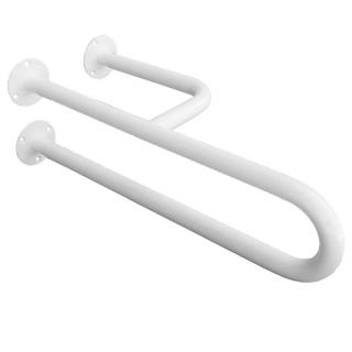 Uchwyt dla niepełnosprawnych umywalkowy 3-podporowy prawy Faneco ⌀ 25 mm, 40 cm, stal kolor biały