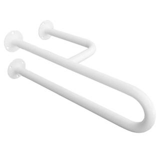 Uchwyt dla niepełnosprawnych umywalkowy 3-podporowy prawy Faneco ⌀ 25 mm, 60 cm, stal kolor biały