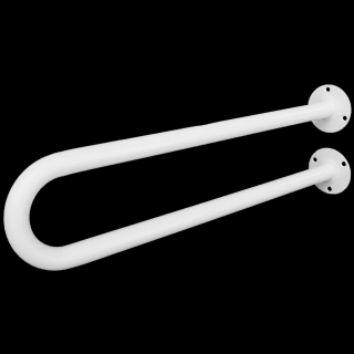 Uchwyt dla niepełnosprawnych umywalkowy stały Faneco ⌀ 25 mm, 80 cm, stal kolor biały