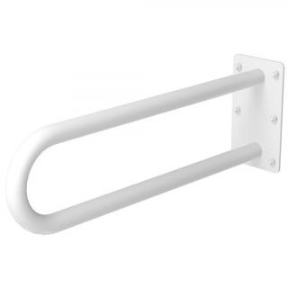 Uchwyt dla niepełnosprawnych umywalkowy stały na płytce Faneco ⌀ 32 mm, 70 cm, stal kolor biały