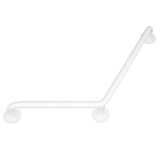 Uchwyt do wanny kątowy Faneco ⌀ 25 mm, 30 × 30 cm, stal kolor biały
