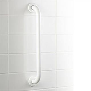 Uchwyt pod prysznic prosty ⌀ 25, 40 cm PRO Bisk, stal kolor biały