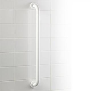 Uchwyt pod prysznic prosty ⌀ 25, 60 cm PRO Bisk, stal kolor biały