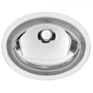 Umywalka stalowa owalna wbudowywana KWC Rondo RNDH450-O