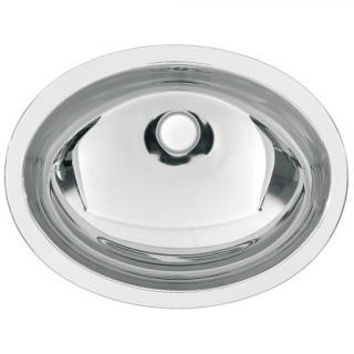 Umywalka stalowa owalna wbudowywana KWC Rondo RNDX450-O