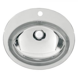 Umywalka stalowa owalna wbudowywana KWC Rondo RNDX451-O