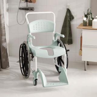 Wózek toaletowo-prysznicowy Etac Clean koła 24" morska zieleń