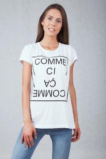Tshirt COMME SI COMME CA biały