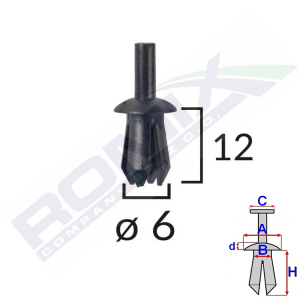 Kołek rozporowy OPEL H-12 Ø-6