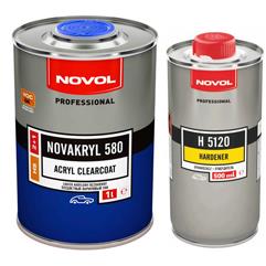 Novol Lakier bezbarwny akrylowy NOVAKRYL 580 1L + utw. 5120