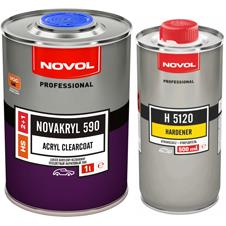 Novol Lakier bezbarwny akrylowy NOVAKRYL 590 1L + utw. 5120