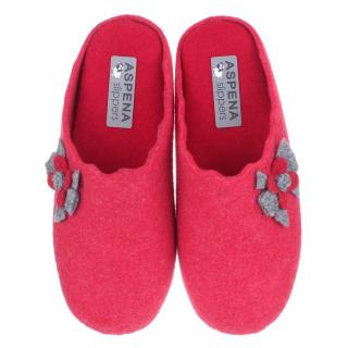 Pantofle damskie Aspena Slippers 18-65526 Aspena Slippers 18-65526 pantofle damskie czerwone