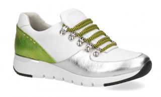 Sneakersy damskie Caprice 9-23705-24 170 Caprice 9-23705-24 170 WHITE/LIME sneakersy półbuty damskie białe