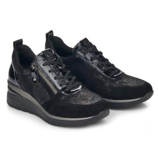 Sneakersy damskie Remonte D2401-02 BLACK COMBINATION Remonte D2401-02 BLACK COMBINATION sneakersy damskie czarne