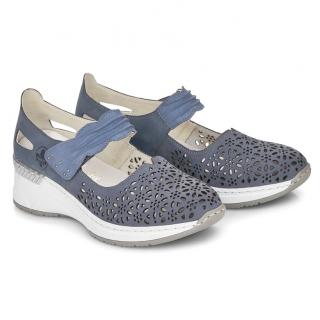Sneakersy damskie Rieker N4367-14 BLUE Rieker N4367-14 BLUE sneakersy damskie niebieskie