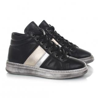 Sneakersy damskie Rovigo 1T-270 100-196004 BLACK-GOLD Rovigo 1T-270 100-196004 BLACK-GOLD sneakersy damskie czarne