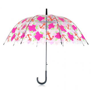 YuzonT 8016 parasolka damska przezroczysta ze wzorem YuzonT 8016 parasolka damska przezroczysta ze wzorem