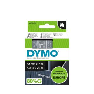 Taśma DYMO D1 - 12mm x 7 m przezroczysta / biały nadruk S0720600 / 45020 Autoryzowany Dystrybutor DYMO. Sklep stacjonarny - Warszawa!