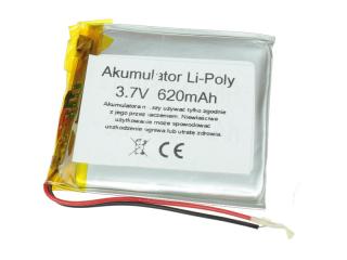 Akumulator Li-Poly 620mAh 3,7V