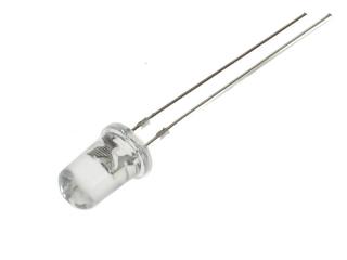 DIODA LED- 5mm ZIELONA 12V CLEAR  (2 szt)