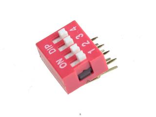 DIP Switch RoHS X 4 kątowy