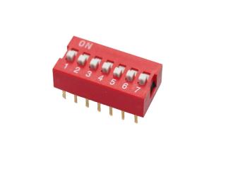 DIP Switch RoHS X 7 Czerwony    /982