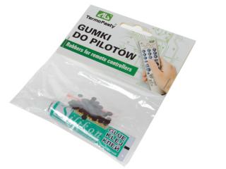 Gumki do pilotów + klej silikonowy /755