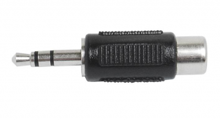 Przejście  wtyk jack 3,5mm stereo - gniazdo RCA