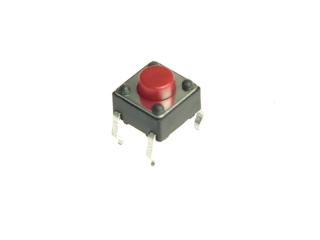 Tact Switch 6x6 mm h= 5mm czerwony  (10szt)  /843