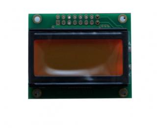 Wyświetlacz LCD 2x8 pomarańczowy
