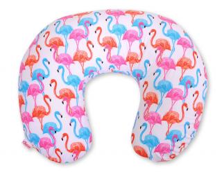 Poduszka rogal do karmienia fasolka rozbieralna BOBONO - flamingi
