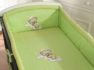 Pościel dla niemowląt MY SWEET BABY - 2cz -Dobranoc zielone