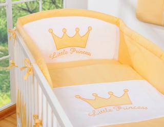 Uniwersalny ochraniacz BOBONO do łóżeczka - Little Prince/Princess brzoskwiniowy