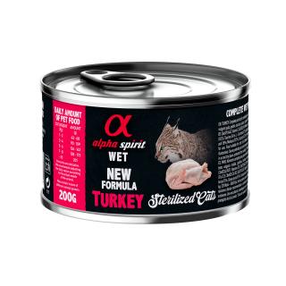 Karma mokra dla kota Sterilised Cats Turkey 200 g (dorosły)