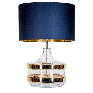 4 Concepts Baden Baden Gold L224181334 lampa stołowa lampka 1x60W E27 niebieski