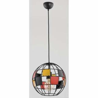 Alfa Basket 6035940 lampa wisząca zwis 1x60W E27 multikolor