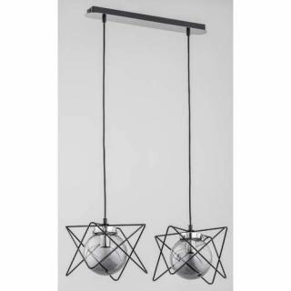 Alfa Sagito track 62096 lampa wisząca zwis 2x40W E14 chrom