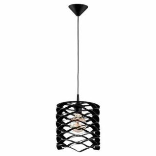 Alfa Spike 6055940 lampa wisząca zwis 1x60W E27 czarny