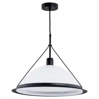 Alfa Wasa 6053440 lampa wisząca zwis 1x60W E27 czarmy/biały