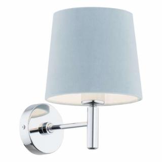 Argon Bolzano 3910 kinkiet na drązku lampa ścienna klosz abażur 1x15W E27 niebieska/chrom