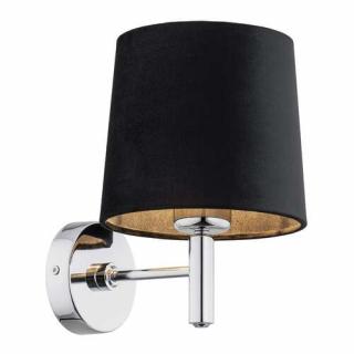 Argon Bolzano 4726 kinkiet na drązku lampa ścienna klosz abażur 1x15W E27 czarna/chrom