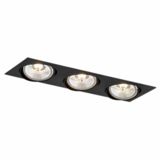 Argon Olimp Plus 6116 BZ oczko lampa wpuszczana downlight 3x15W GU10 AR111 czarne